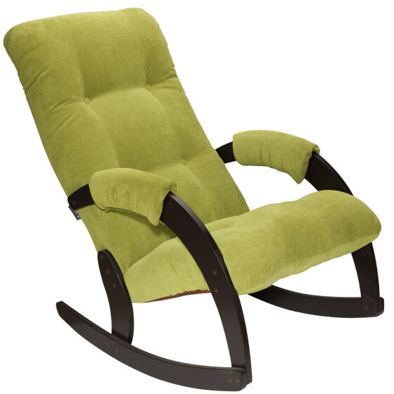 Кресло-качалка Комфорт модель 67 Verona Apple Green/Венге