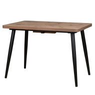 Стол раздвижной BORG RADIAL 120(160)х80 Дуб веллингтон Черный