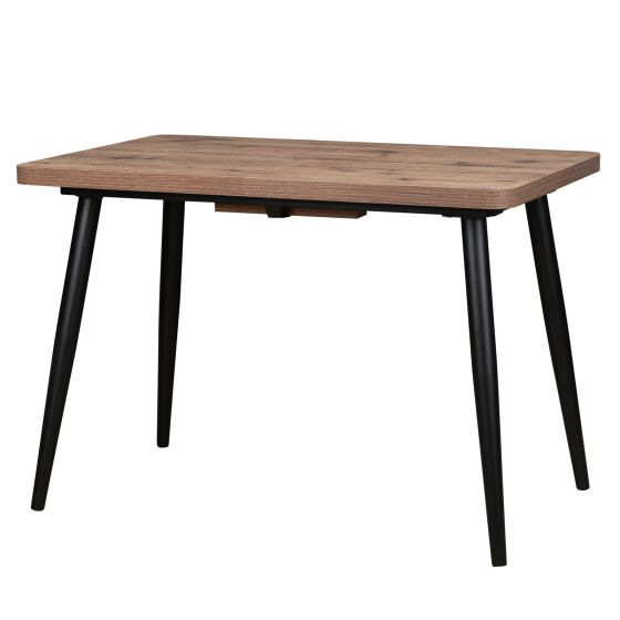 Стол раздвижной BORG RADIAL 120(160)х80 Дуб веллингтон Черный