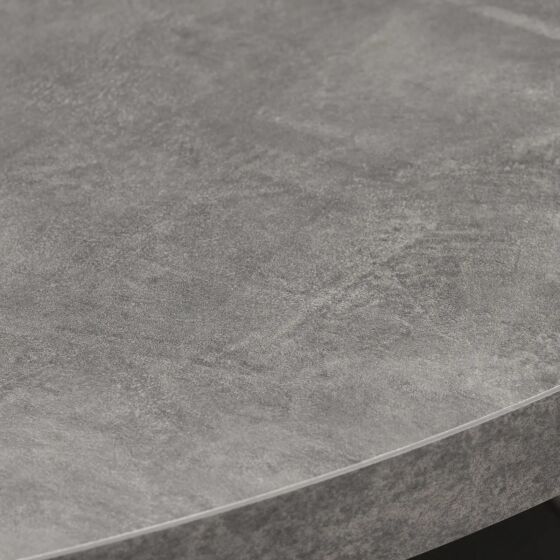 Стол круглый раздвижной RONDO 110(145) Дымчатая керамика Черный