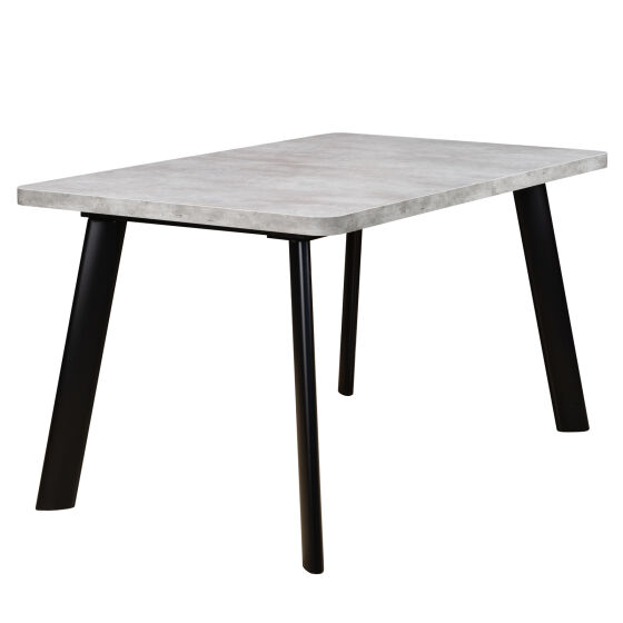 Стол раздвижной LEON LUX RADIAL 140 (180)х85 Серый сланец Черный