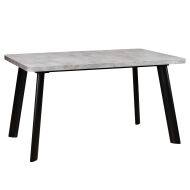 Стол раздвижной LEON LUX RADIAL 140 (180)х85 Серый сланец Черный