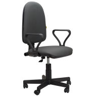 Кресло офисное Престиж Самба кож/зам серый