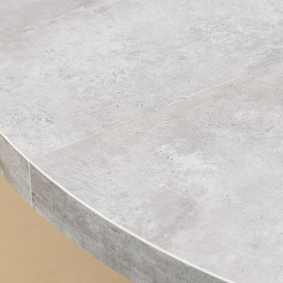 Стол круглый раздвижной RONDO 100(145) Серый сланец Черный