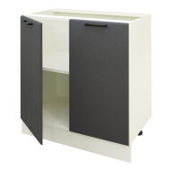 Шкаф кухонный нижний 800 тип B KRONO 8685 Белый/Лофт Графит 926
