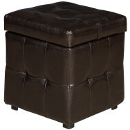 Пуф куб с ящиком кат 1 Вега дарк браун вар 1