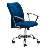 Кресло офисное РК 160 М велюр Тедди 666 Синий