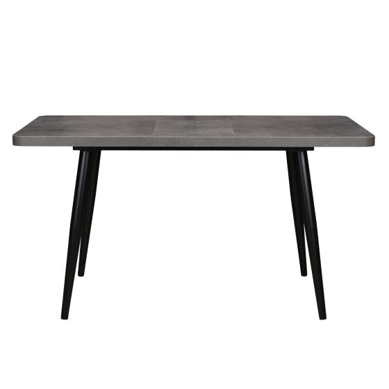 Стол раздвижной BORG RADIAL 110(142)х70 Дымчатая керамика Черный