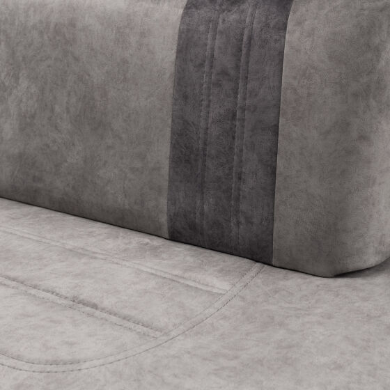 Диван угловой со спальным местом Чикаго 184*116 Goya grey/Goya grafit 5кат правый