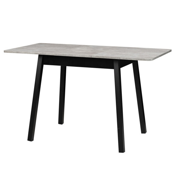 Стол раздвижной TIRK RADIAL 94(126)х64 Срый сланец Черный