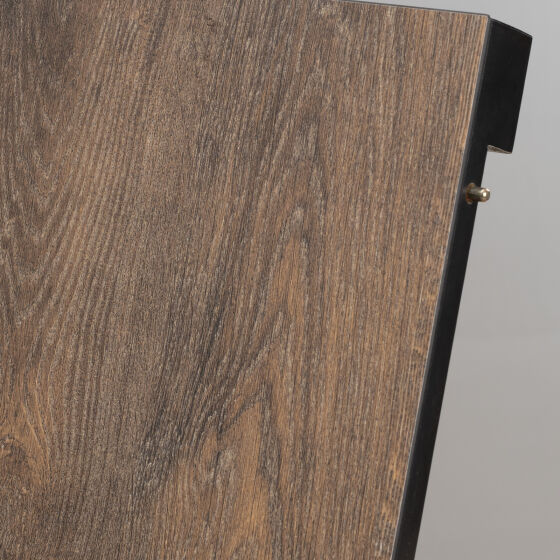 Стол раздвижной TINTO 100  (100) х70 (30) ДУБ ВИНТАЖНЫЙ COMPAKT CER ЧЕРНЫЙ