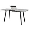 Стол раздвижной BORG RADIAL 110(142)х70 Серый сланец Черный