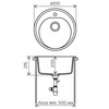 Мойка Polygran F-08 песочный №302