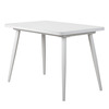 Стол раздвижной со стеклом BORG RADIAL 110(142)х70 Белый оптивайт Белый