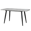 Стол раздвижной BORG RADIAL 110(142)х70 Серый сланец Черный