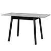 Стол раздвижной TIRK RADIAL 94(126)х64 Срый сланец Черный