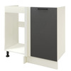 Шкаф кухонный нижний 900 угловой тип B KRONO 8685 Белый/Лофт Графит 926