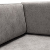 Диван прямой со спальным местом Бартон 120 Goya grey/ ЛДСП черный 5кат левый