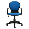 Кресло офисное РК 14 Россия синий TW 10  черный пластик