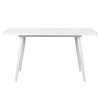 Стол раздвижной со стеклом BORG RADIAL 110(142)х70 Белый оптивайт Белый