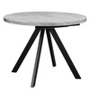 Стол круглый раздвижной RONDO 100(145) Серый сланец Черный