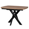 Стол раздвижной LEONEL 110 (145)х80 Орех Черный