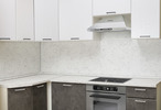 Шкаф кухонный нижний 800 тип B KRONO 8685 Белый/Alpina 936