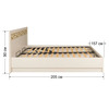 Кровать Твист (спальня) Кр03 160 с подъемным механизмом