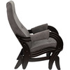 Кресло-качалка глайдер Комфорт модель 708 Verona Antrazite Grey/Венге