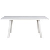 Стол раздвижной со стеклом LEON LUX RADIAL 140 (180)х85 Белый Оптивайт Белый