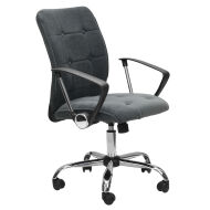 Кресло офисное РК 160 М велюр Тедди 018 Темно Серый